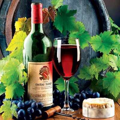 Red Wine Extra Large Card