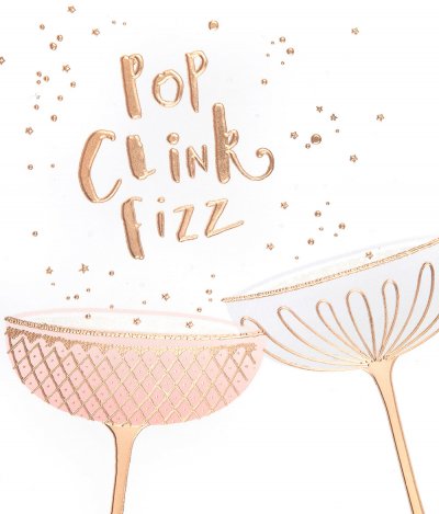 Pop Fizz Clink Birthday Card