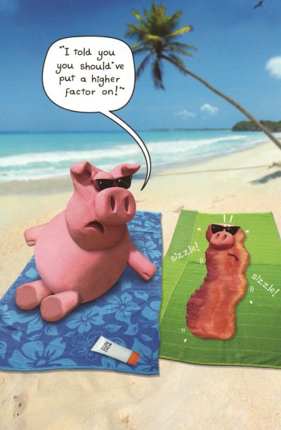 Sizzle Birthday Card