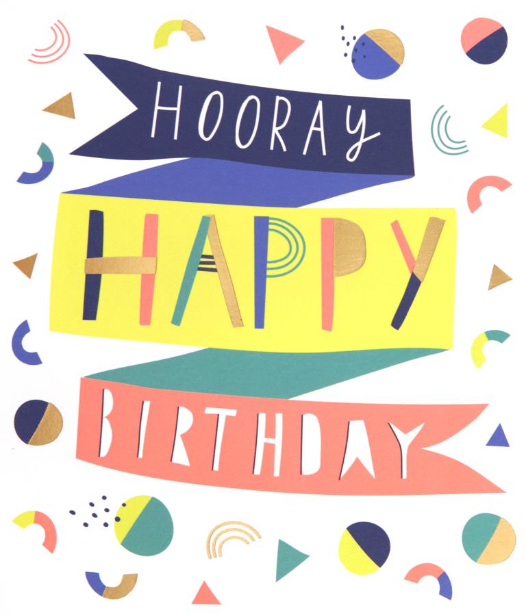 Hooray Birthday Card