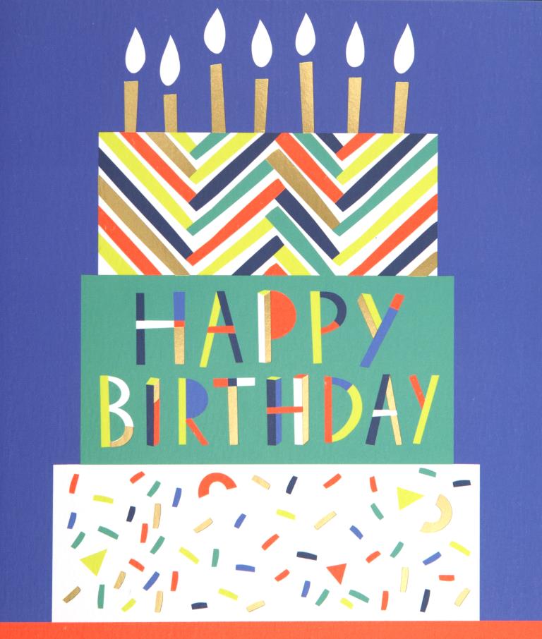 Cake Tower Birthday Card