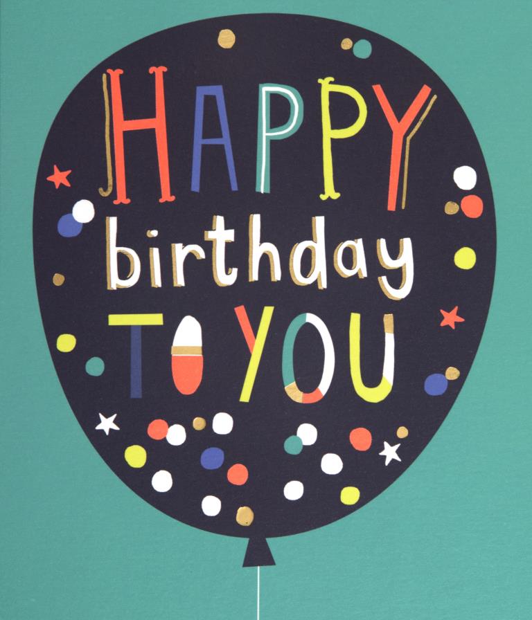 Birthday Balloon Birthday Card
