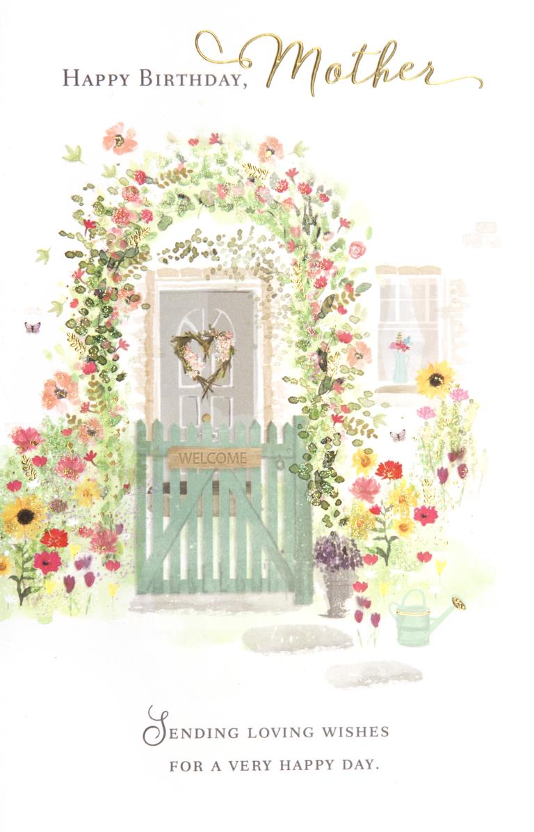 Beautiful Garden Mother Birthday Card