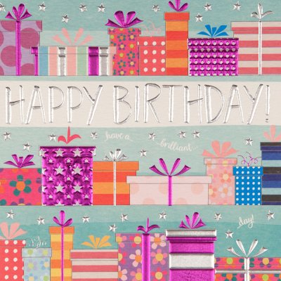 Brilliant Presents Birthday Card