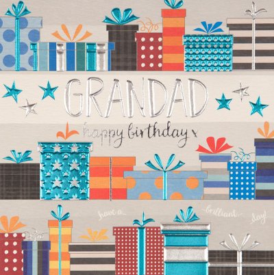 Grandad Presents Birthday Card