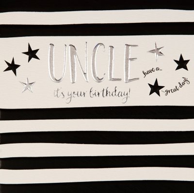 Stripey Uncle Birthday Card