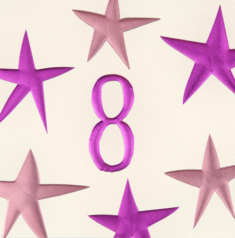 8 Today Stars Birthday Card