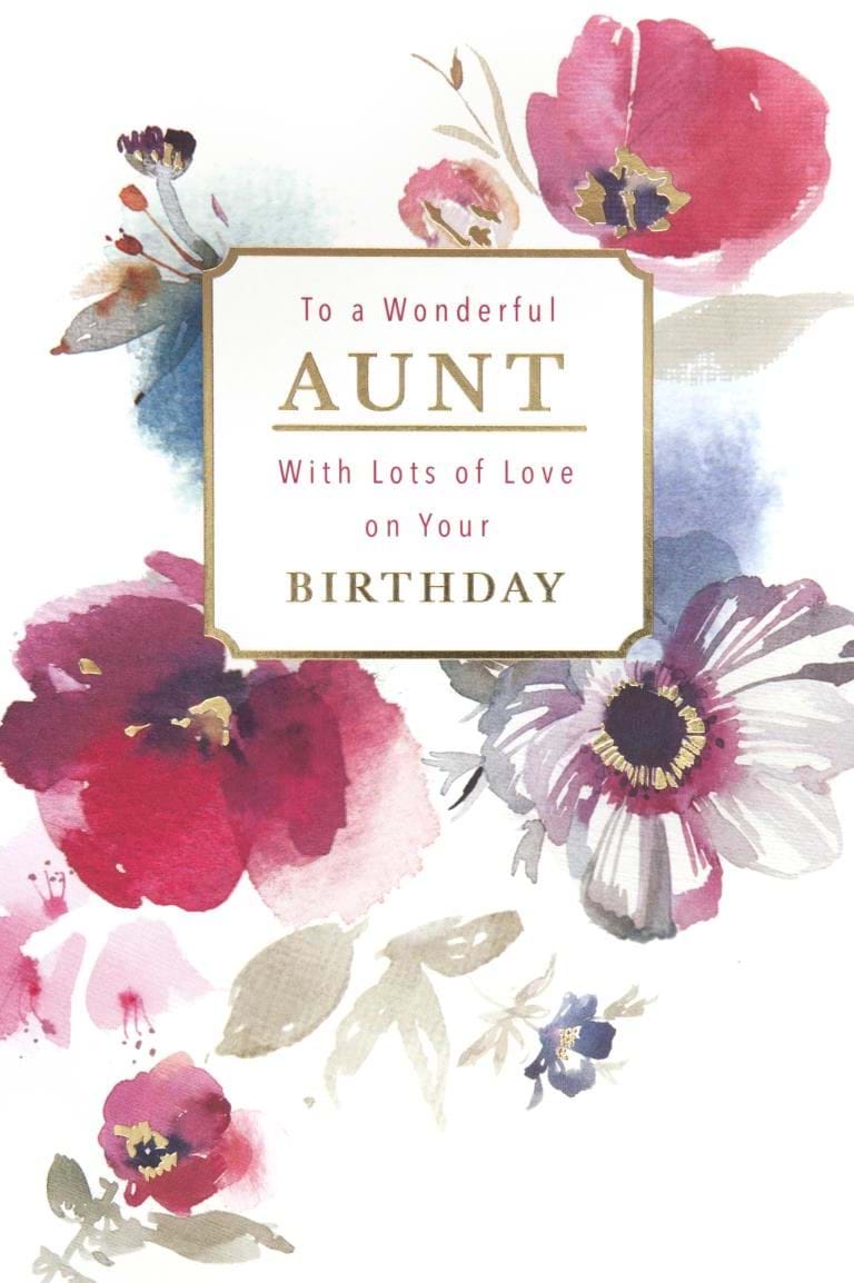 Wonderful Aunt Birthday Card
