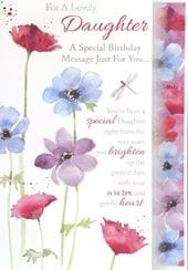 Lovely Daughter Birthday Card