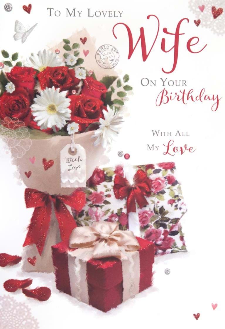 Lovely Wife Birthday Card