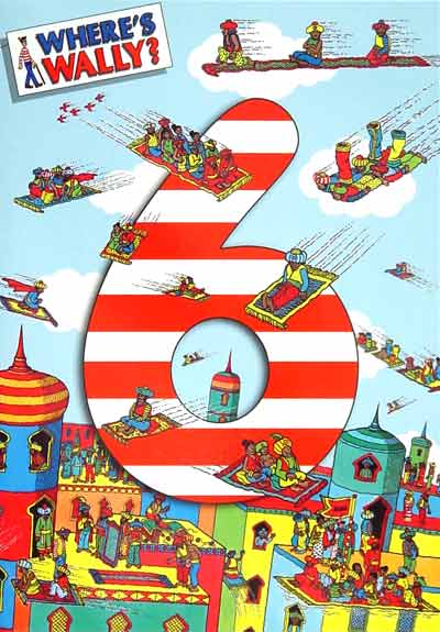 Wheres Wally 6th Birthday Card