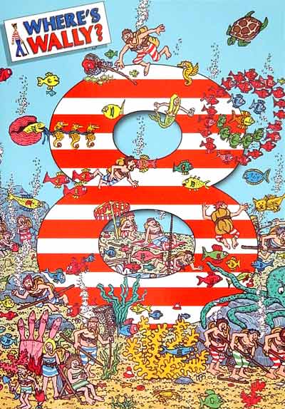 Wheres Wally 8th Birthday Card