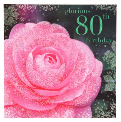 Glorious 80th Birthday Card
