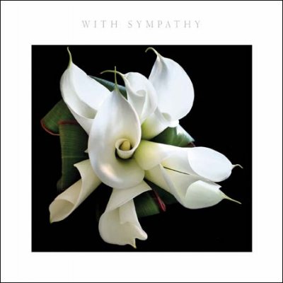 Lily White Sympathy Card
