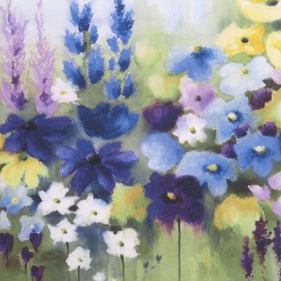 Purple Flowers Greeting Card