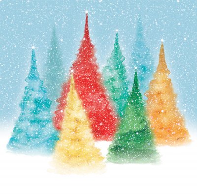 Fir Trees British Heart Foundation Christmas Pack (10)