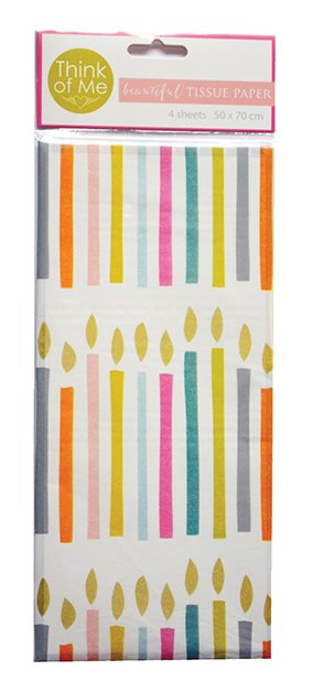 Candles Tissue Paper 4 sheets