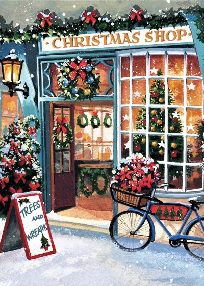 Village Store Personalised Christmas Card