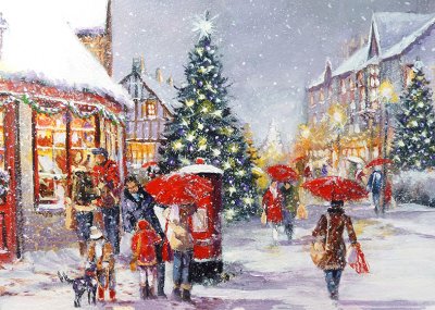 Christmas Preparations Personalised Christmas Card