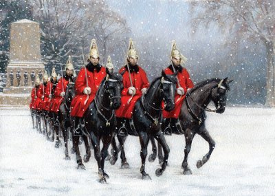Horse Guards Parade Personalised Christmas Card