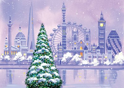 City Montage Personalised Christmas Card