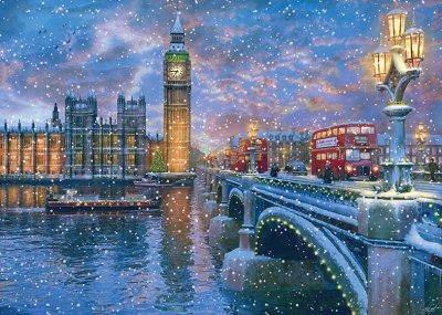 Westminster at Christmas Personalised Christmas Card