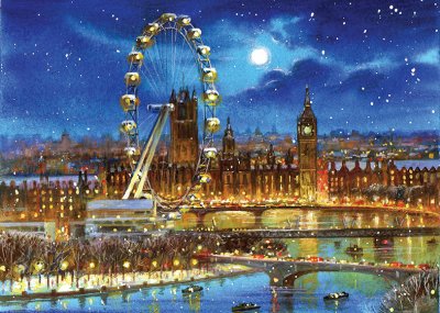 London Eye Personalised Christmas Card