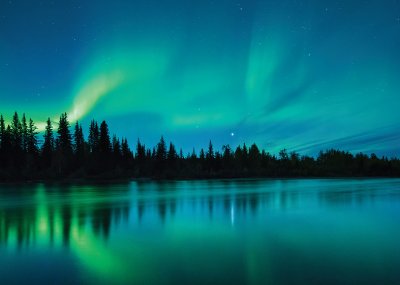 Northern Lights Personalised Christmas Card