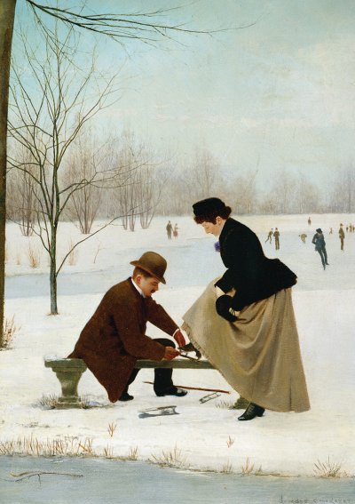 Skaters in a Park Personalised Christmas Card