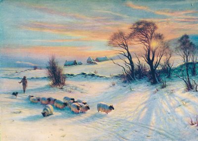 Winters Glow Personalised Christmas Card