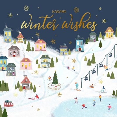 Little Town Fun Personalised Christmas Card