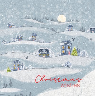 Quiet Night Personalised Christmas Card