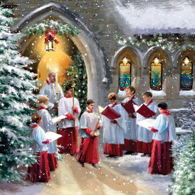 Festive Night Personalised Christmas Card