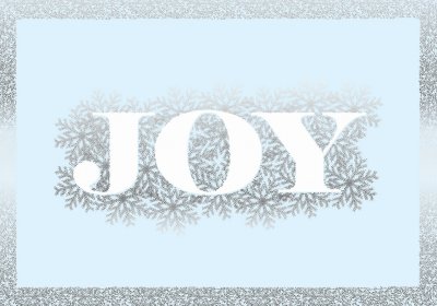 Joy Personalised Christmas Card
