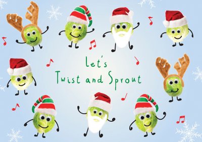 Twist and Sprout Personalised Christmas Card