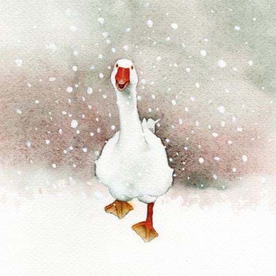 Loose Goose Personalised Christmas Card