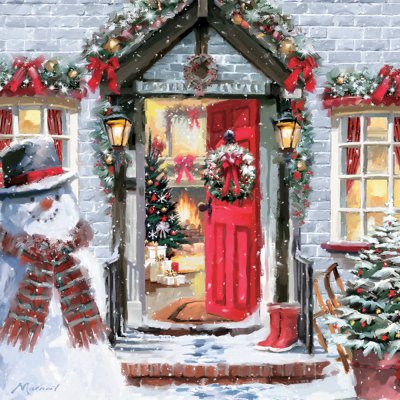 A Warm Welcome Personalised Christmas Card