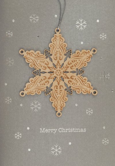Snowflake Bauble Christmas Card