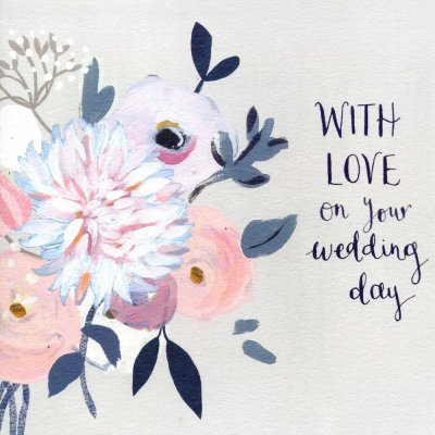 Wedding Bouquet Wedding Card