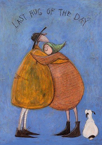 Last Hug of the Day Greeting Card