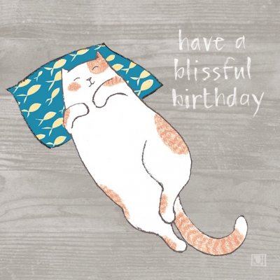 Blissful Birthday Greeting Card