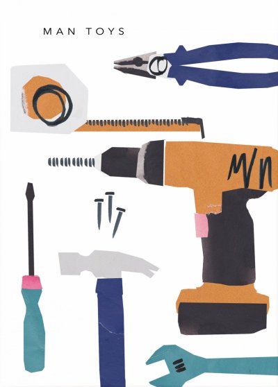 Man Toys Greeting Card