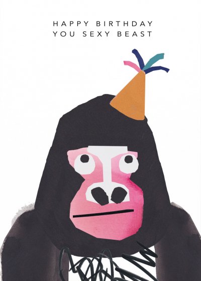 Sexy Beast Birthday Card