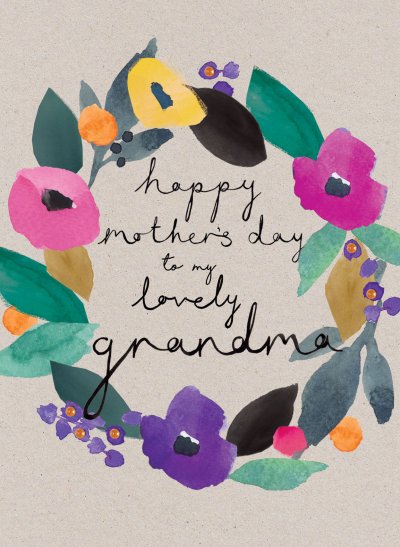 Grandma Wreath Mother's Day Card