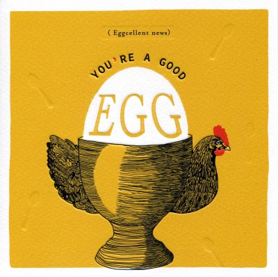 Eggcellent Congratulations Card