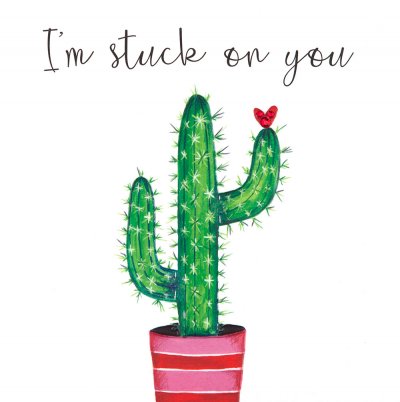 I'm Stuck on You Valentine's Day Card