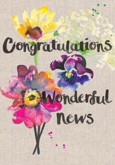 Wonderful News Congratulations Card