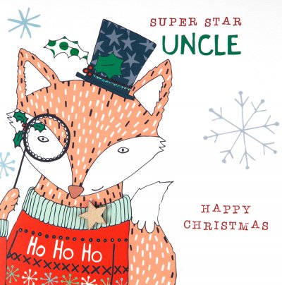 Fox Uncle Christmas Card