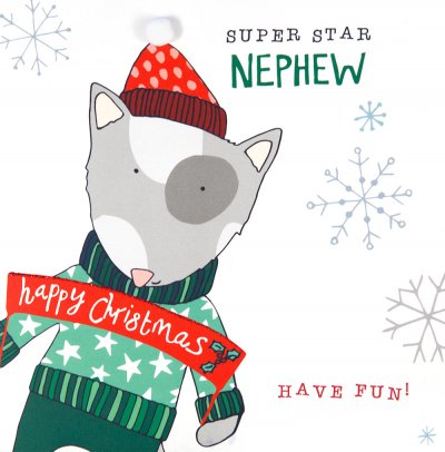 Wolf Nephew Christmas Card