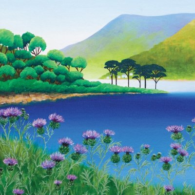 Thistles Greeting Card